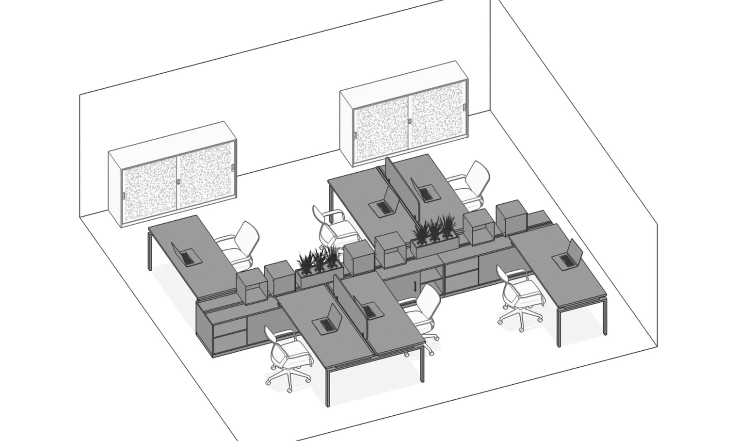 optimal workspace arrangement layout